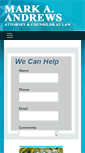 Mobile Screenshot of markandrewslaw.com