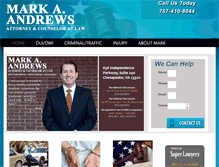 Tablet Screenshot of markandrewslaw.com